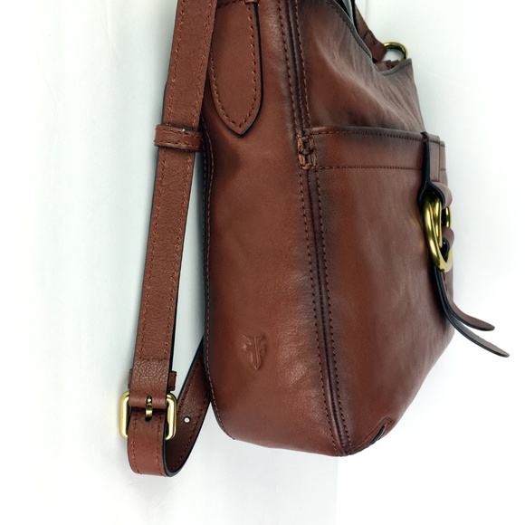 Frye Modern Crossbody Cognac Leather Bag - Picture 3 of 8